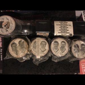 Vintage 97 Burger King Penquins 5 Photopucks,Mount